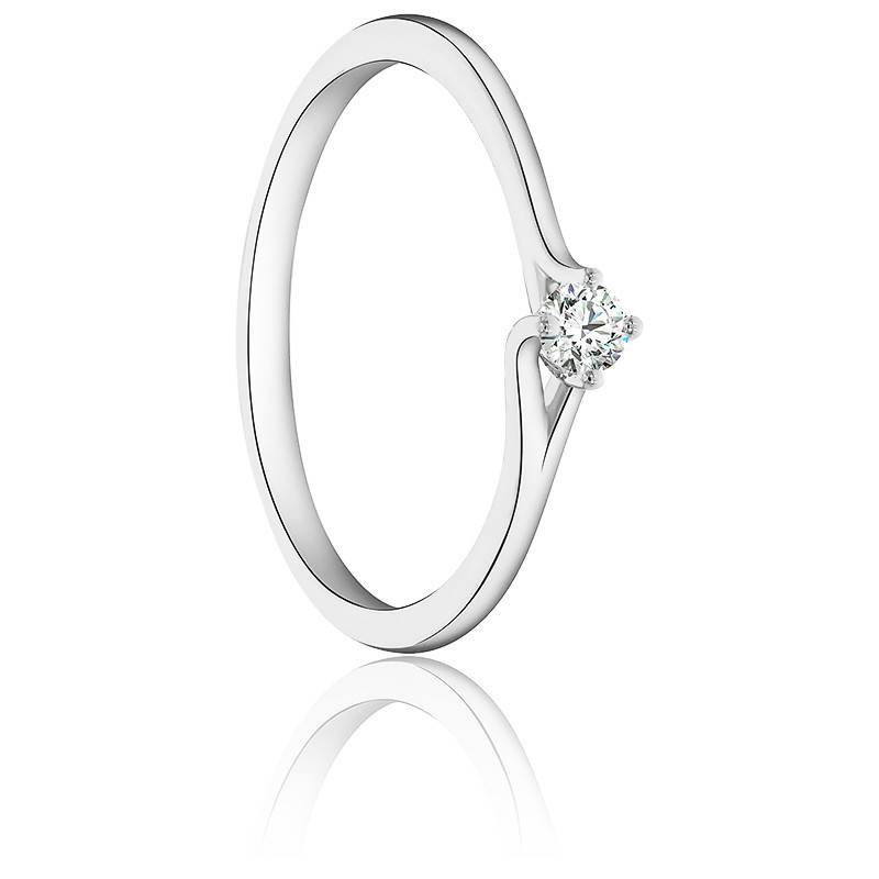 Bague Eloi Or Blanc 375 & Diamant - Juweel - Ocarat