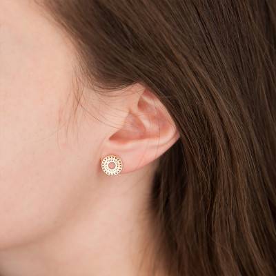 Boucles d'oreilles en plaqué or - Naïades