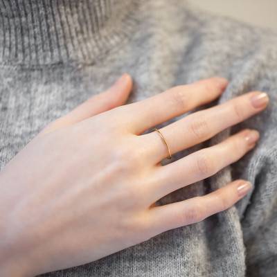 375/1000 Yellow Gold Band Ring - Maison Ballet by Scarlett