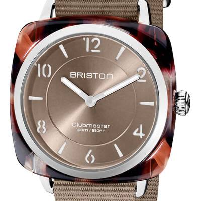 Montre Clubmaster Chic Acétate - Taupe 21536.SA.UBR.30.NT - Briston