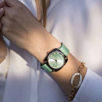 Montre Clubmaster Chic Acétate Vert d'Eau 21536.PRA.UGW.29.NGW - Briston