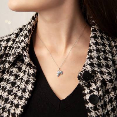 925 Sterling Silver Horse Head Pendant - Vandona