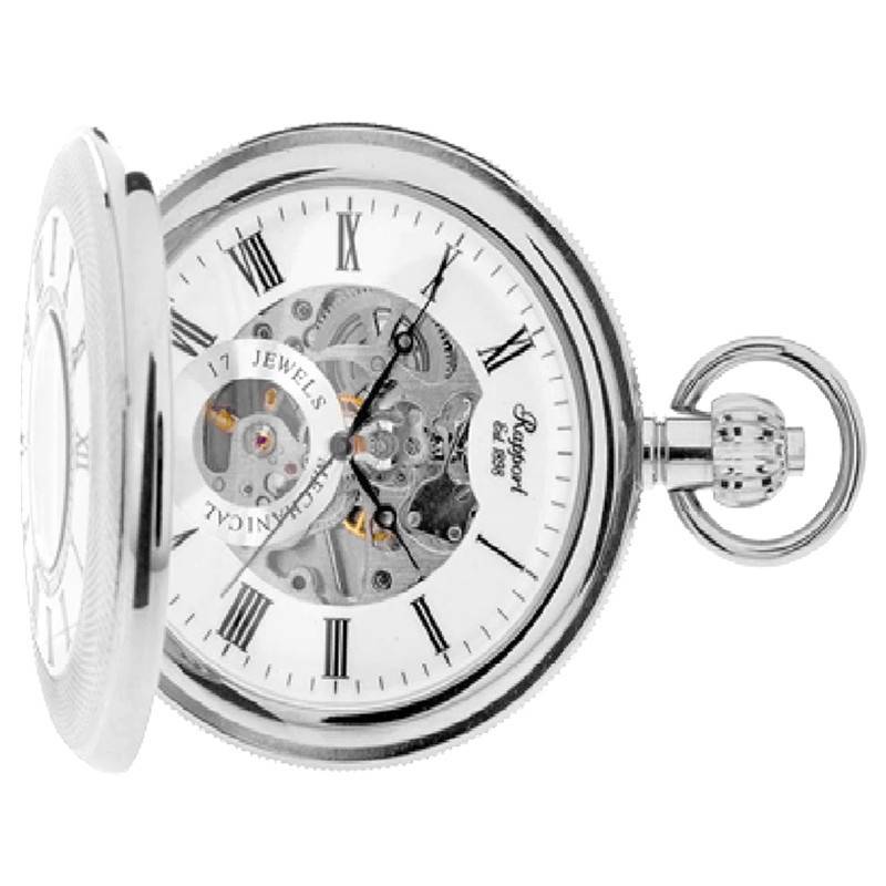 Montre gousset Half Hunter argent PW49 Rapport London Ocarat