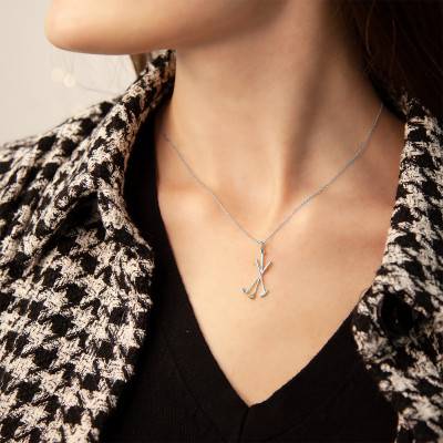 925/1000 Silver Golf Club Pendant - Vandona
