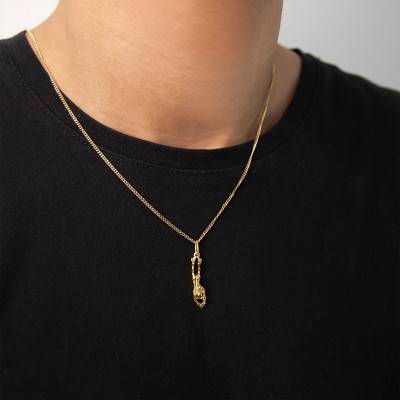 Yellow Gold 375/1000 or 750/1000 Diver Pendant - Vandona