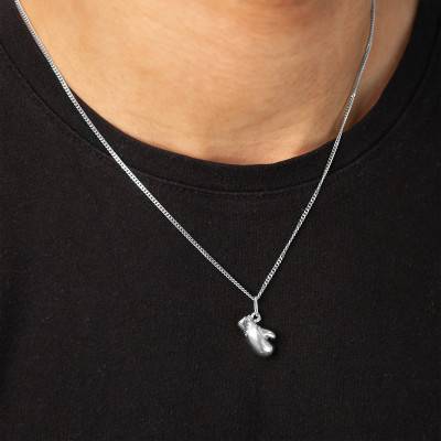 925 Silver Boxing Glove Pendant - Vandona