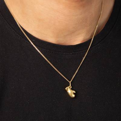 Yellow Gold Boxing Glove Pendant - Vandona