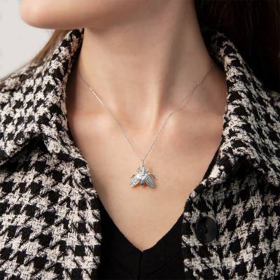 925/1000 Silver Bee Pendant - Vandona