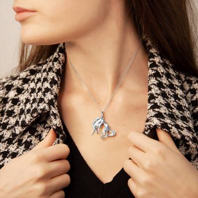 925 Silver Horse Pendant - Vandona