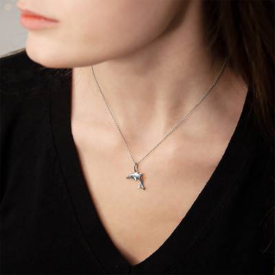 Pendentif Dauphin Or Blanc - Vandona