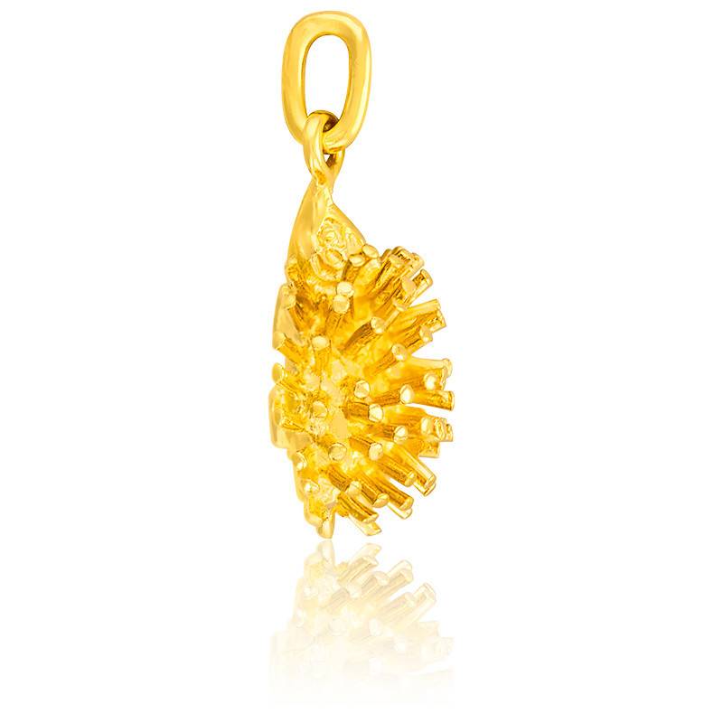 Pendentif Hérisson Avec Chaîne En Cuir - Alliage Zinc Argent, 2.1 Cm, Chaîne 42 Cm, Cadeau Dans Pochette Organza