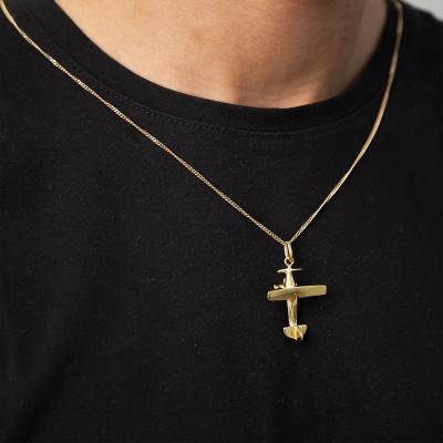 Pendentif Avion Or Jaune - Vandona