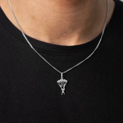 925 Silver Skydiver Pendant - Vandona
