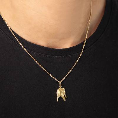 Yellow Gold 375 or 750 Pharaoh Pendant - Vandona