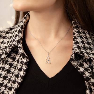 Pendentif Constellation Sagittaire en Or Blanc 375 ou 750 - Vandona