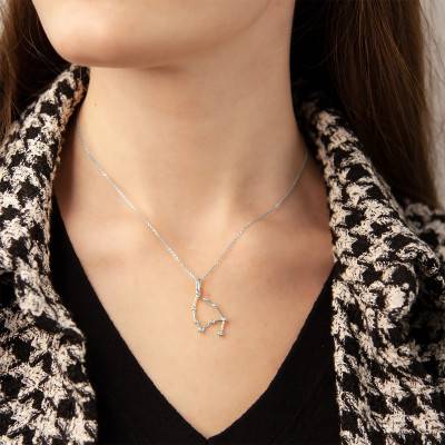Pendentif Constellation Capricorne en Argent - Vandona