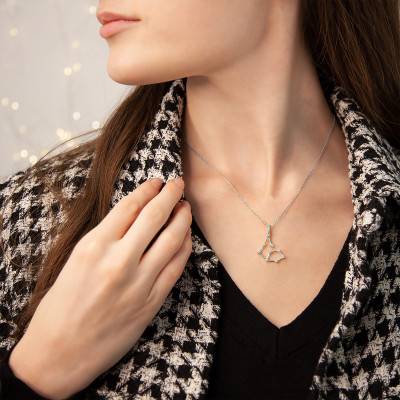 Pendentif Constellation Poisson en Argent - Vandona