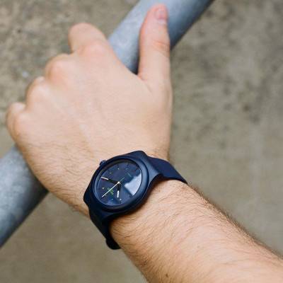 Montre Sistem51 Biosourced WAKTU51 bleu SO30N400 - Swatch