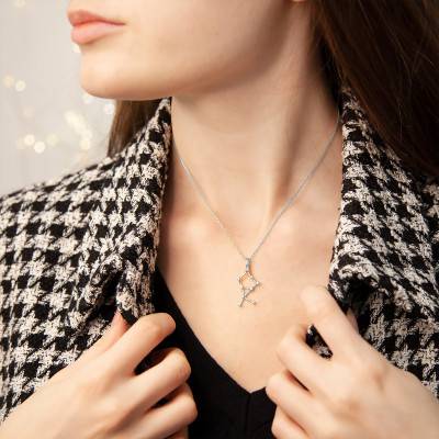 Pendentif Constellation Lion en Argent - Vandona