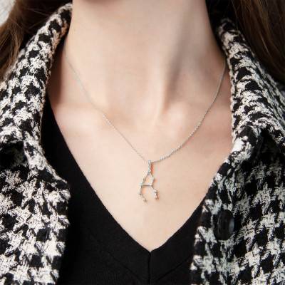 Pendentif Constellation Balance en Argent - Vandona