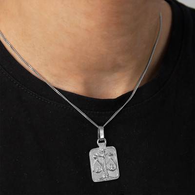 Pendentif Zodiaque Balance Or Blanc 375 ou 750 - Vandona