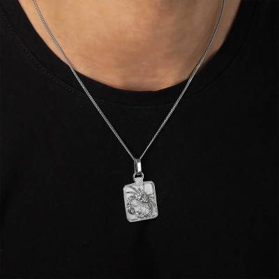 Pendentif Zodiaque Cancer Or Blanc - Vandona