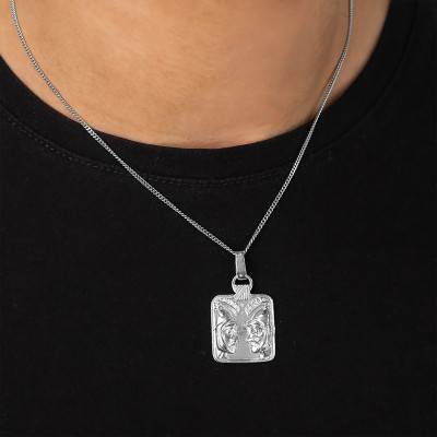 Pendentif Zodiaque Gémeaux Or Blanc - Vandona