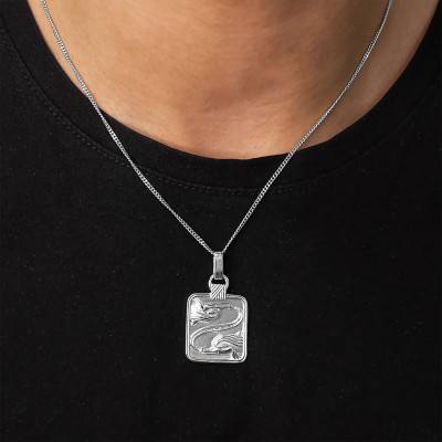 Pendentif Zodiaque Poisson Or Blanc - Vandona