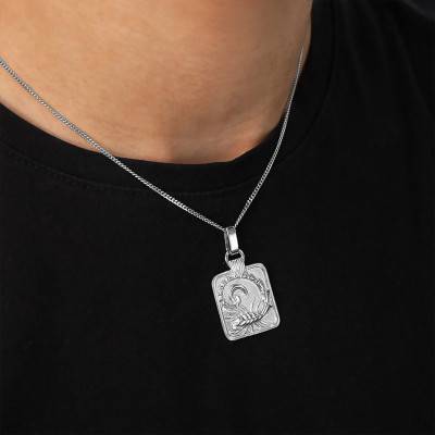 Pendentif Zodiaque Scorpion Or Blanc - Vandona