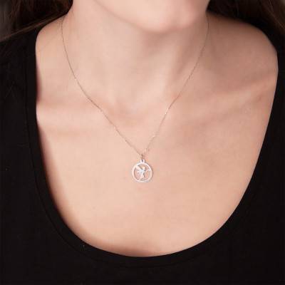 Pendentif Fée Ajourée Or Blanc - Vandona