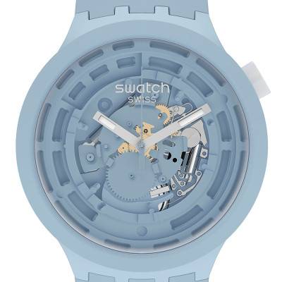 Big Bold Bioceramic C-Blue Watch SB03N100 - Swatch