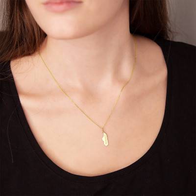 Yellow Gold Madagascar Pendant - Vandona