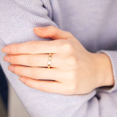 Yellow Gold-Plated Azelia Ring - Ana & Cha