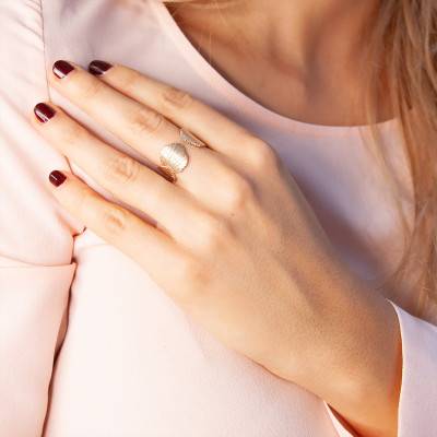 Louise 18K Yellow Gold-Plated Ring - Ana & Cha