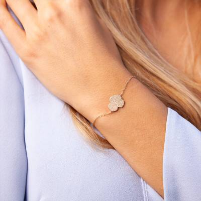 Yellow Gold-Plated Louise Bracelet 18 cm - Ana & Cha