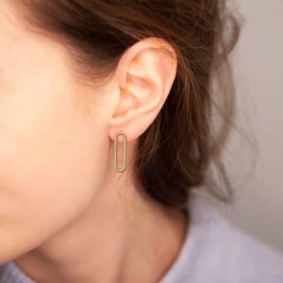 Boucles d'oreilles Marine plaqué or - Ana & Cha