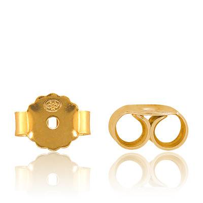 Fermoir Papillon Or 18 Carats 750 Jaune - 0,23g, Neuf Avec étiquettes, Pour Boucle D'oreille, Made In Italy