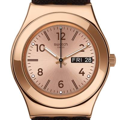 Montre Irony Medium Brownee YLG701 - Swatch