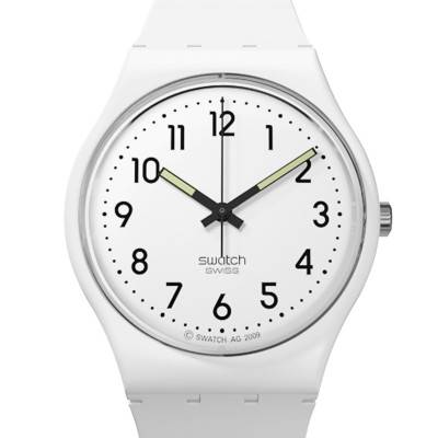 Swatch Gent Just White Soft Watch SO28W107-S14 - Swatch