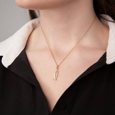 Pendentif Or Jaune 375 ou 750 nœud - Emanessence