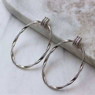 Boucles d'oreilles Argentées Almach - Emma & Chloé