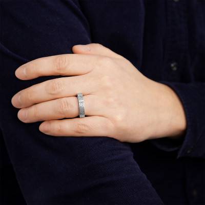 Bague argent 925 motifs - Naïades