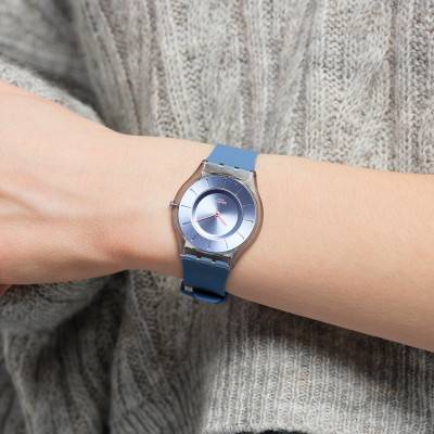 Swatch Monthly Drops Denim Blue SS08N100-S14 Watch - Swatch