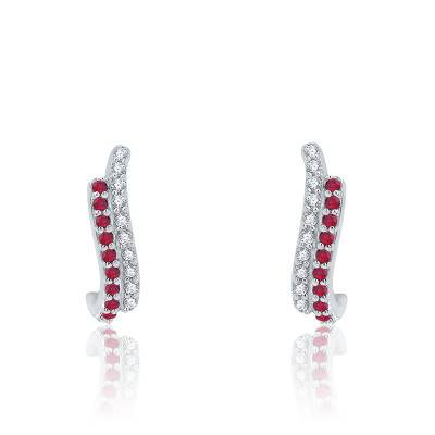 Boucles d'oreilles Claire Blanc - GENA JEWELRY - Ocarat