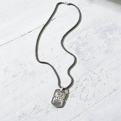 925 Silver Army Tag Pendant - Buddha to Buddha