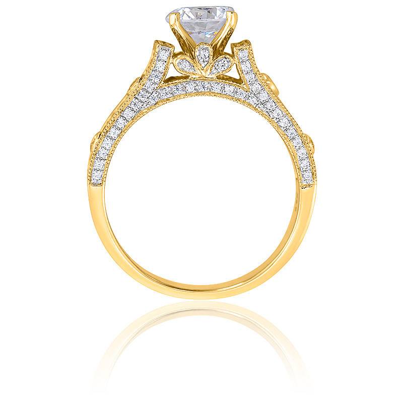 Bague Duchesse diamants blancs Or Jaune 750 Juweel Ocarat