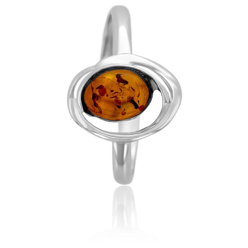 Bague ambre argent r glable Halambre Ocarat