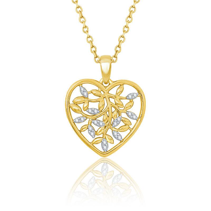 Pendentif Cœur En Or Jaune 18 Carats - Poids 0,72 G - Diamètre 13 Mm - Neuf Avec Étiquettes