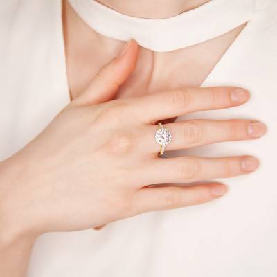 Bague Volta Morganite, Diamants & Or Rose 750 - Aurora