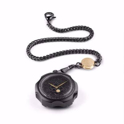 Montre à Gousset Tattoo Black Zirconia TB-101-BK-ZB-BK-CP - Tambooro